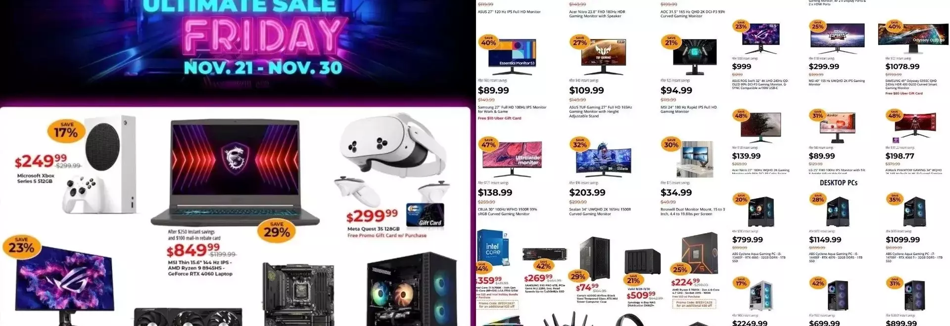 Discount offers on electronics
