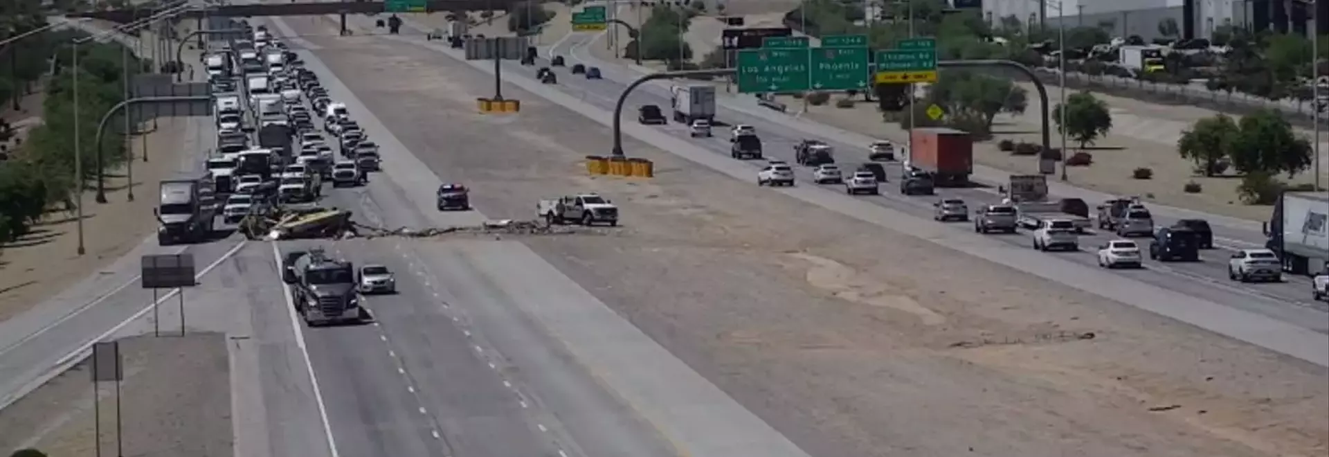 Major Food Truck Crash Leads to Partial Closure of Loop 303 in West Valley