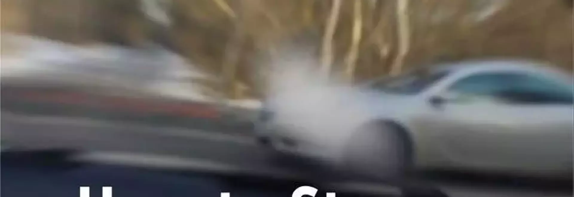 How to stop automotic car if the brakes fall