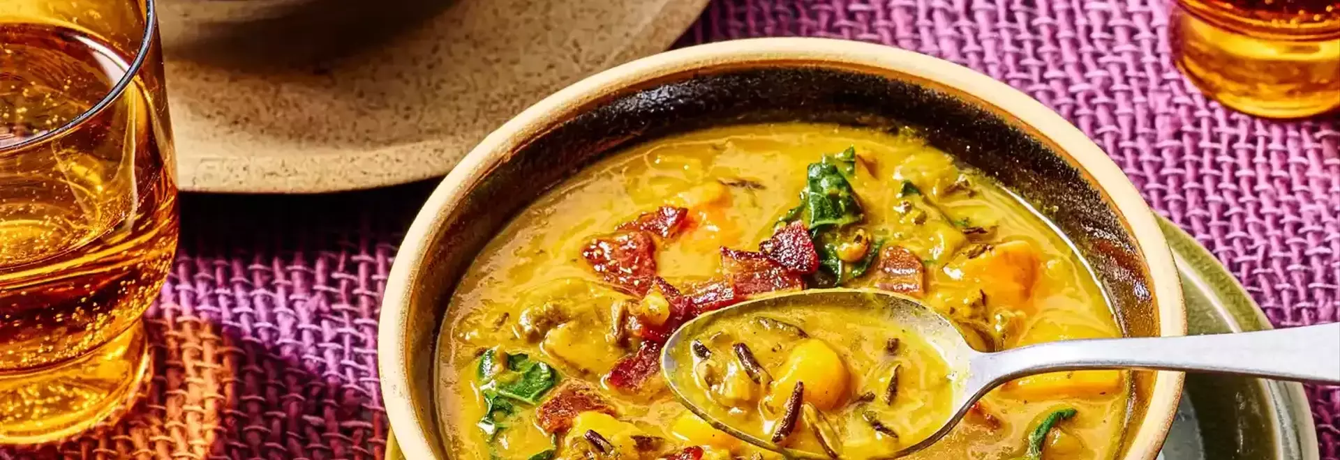 Hearty Autumnal Soup: Wild Rice & Pumpkin Delights