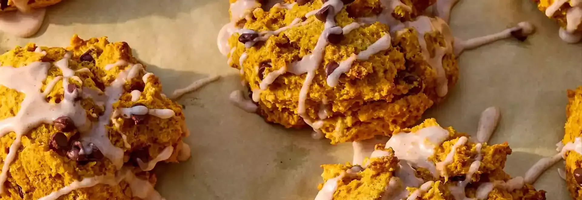 Effortless Pumpkin Chocolate-Chip Drop Scones