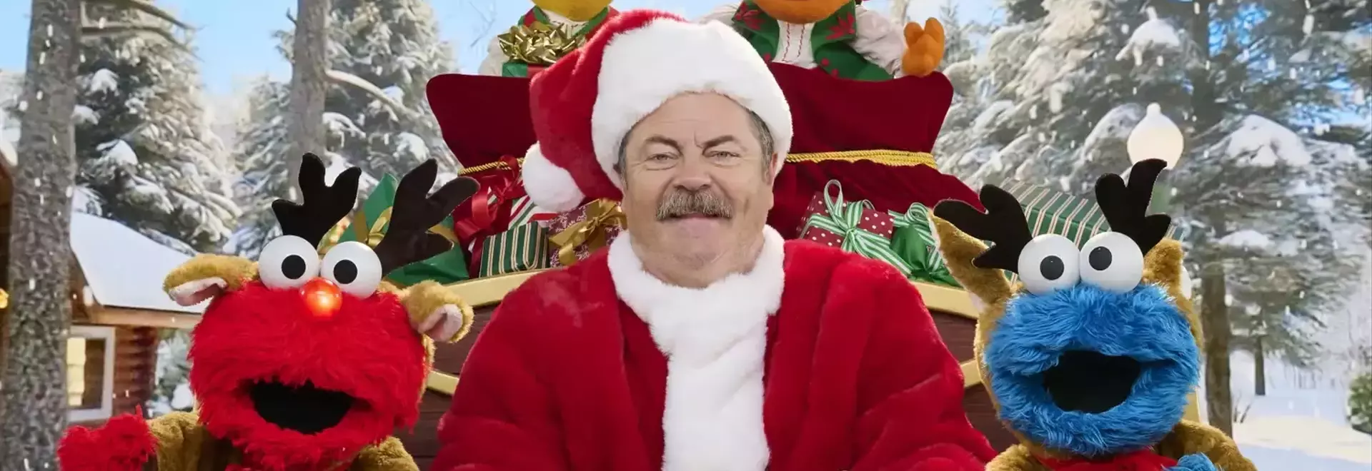Nick Offerman Joins Sesame Street for New Christmas Song