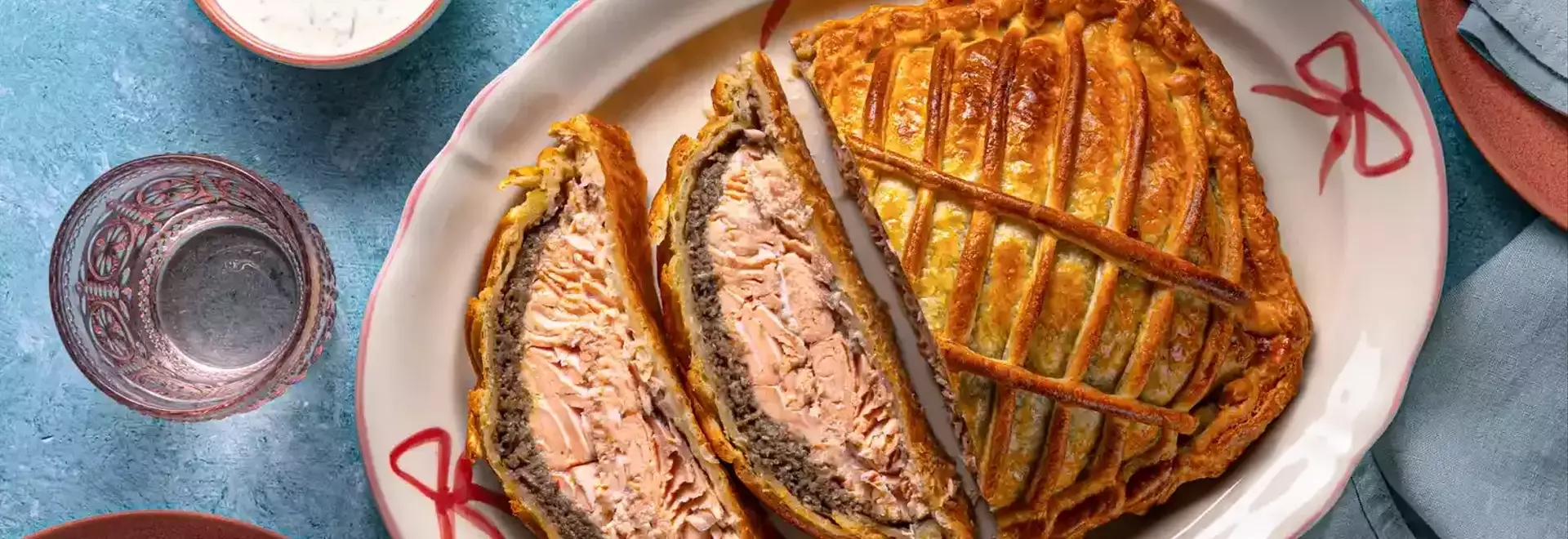 Elegant Salmon Encased in Pastry with Mushroom Duxelles