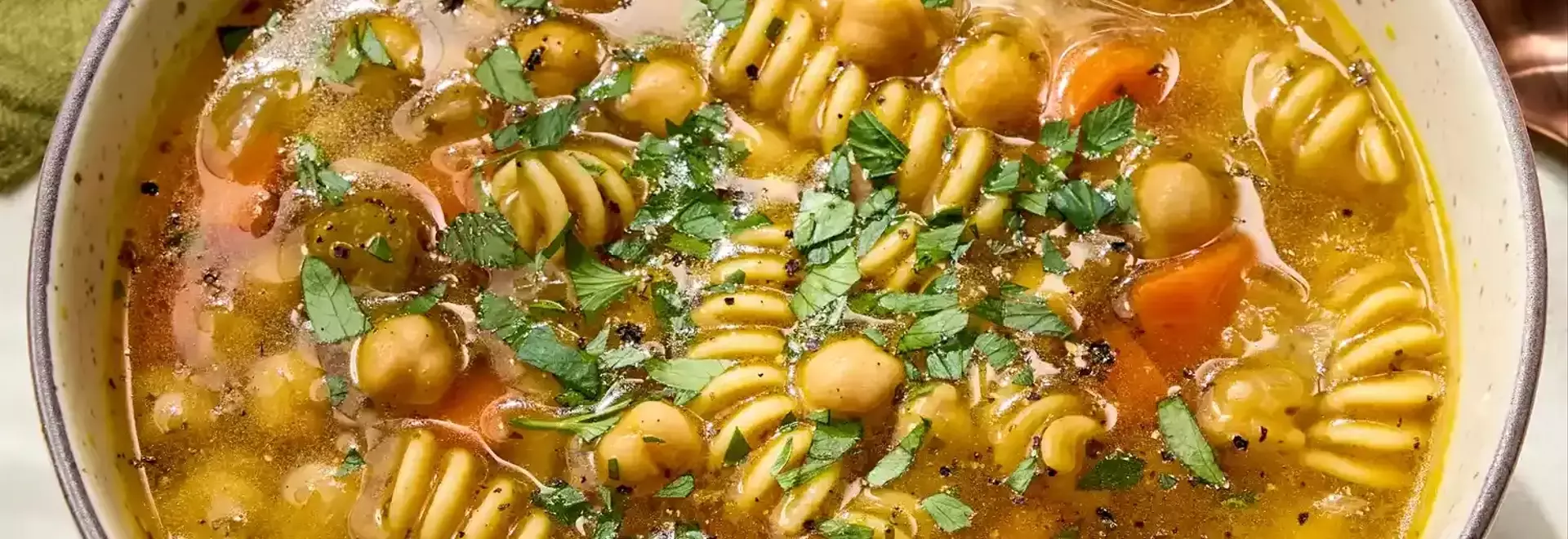 Hearty Chickpea Noodle Soup: A Wholesome 30-Minute Meal