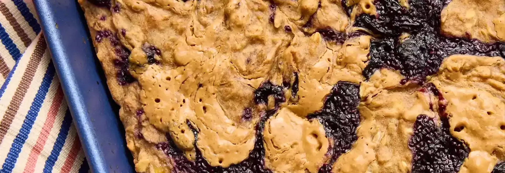 Nutrient-Rich Peanut Butter and Blueberry Oat Bars