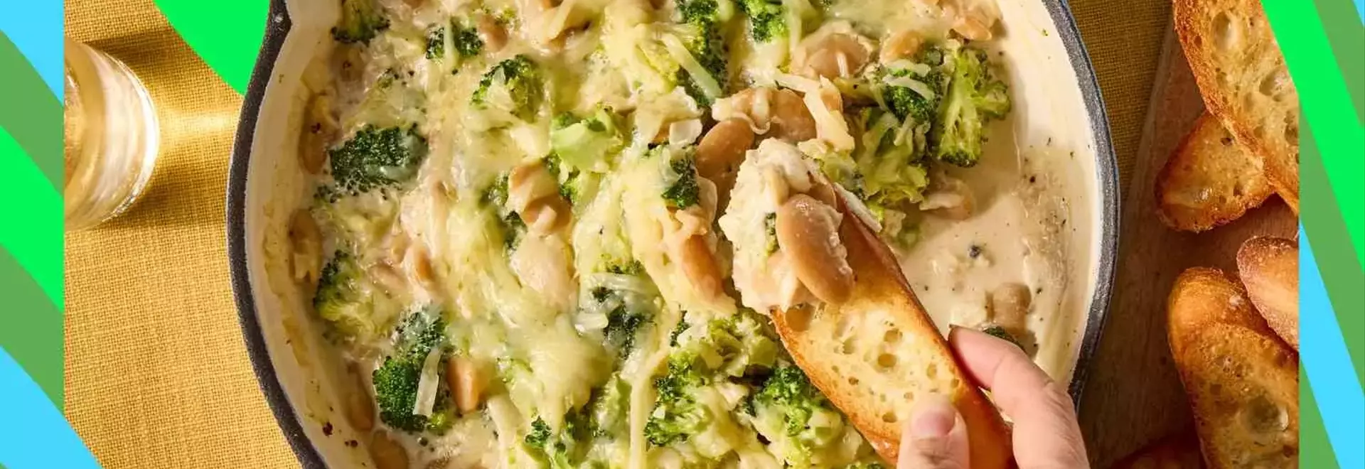 The Ultimate One-Pan Broccoli and Butter Bean Skillet