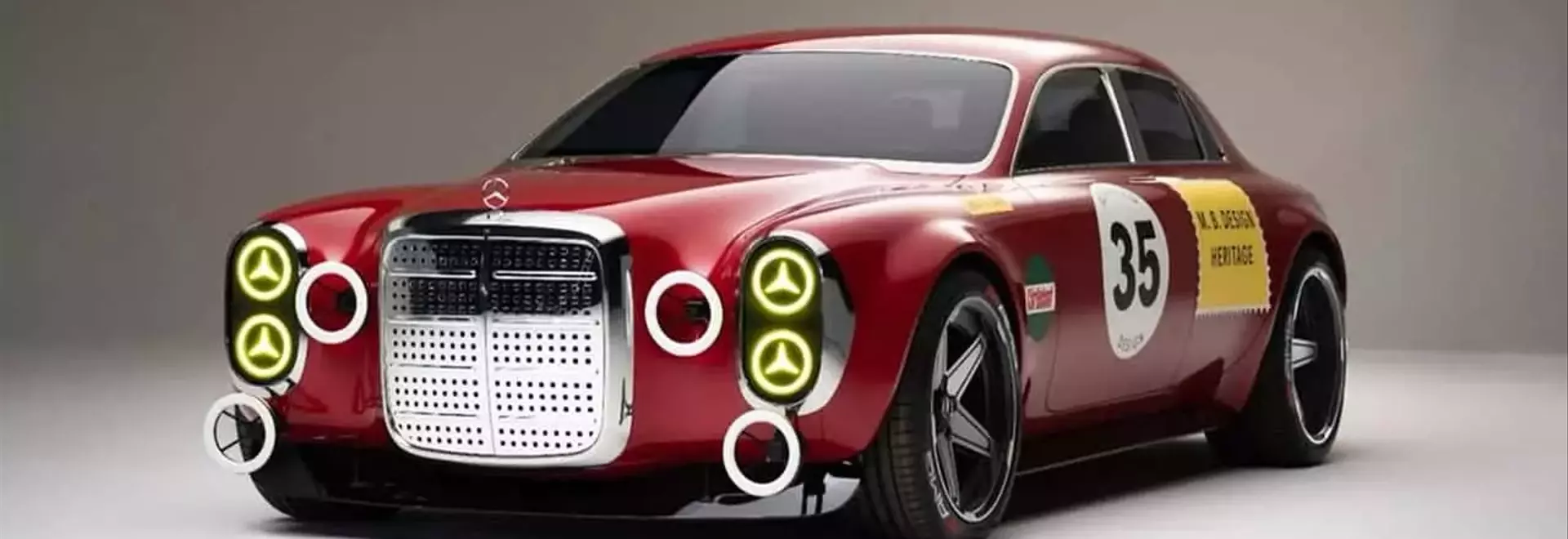 Mercedes-AMG's Iconic "Red Pig" Sedan Gets a Modern Redesign