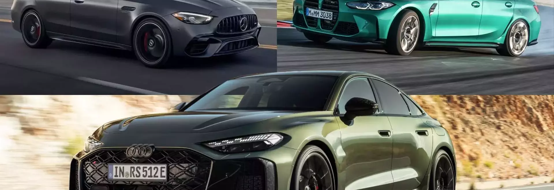 Audi RS 5, BMW M3, and Mercedes-AMG C63: A Performance Sedan Showdown