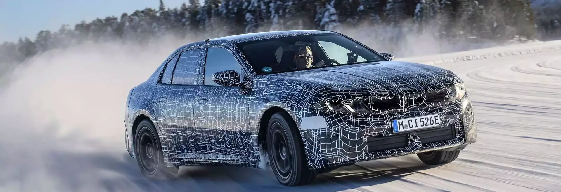 BMW i3 50 xDrive Prototype: Testing on Ice in Arjeplog, Sweden