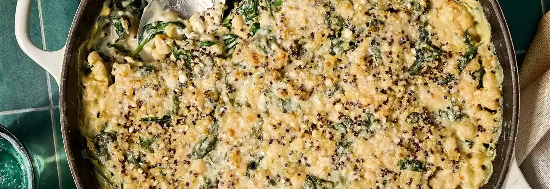 Creamy Lemon-Parmesan Spinach & White Bean Casserole: A Wholesome Delight