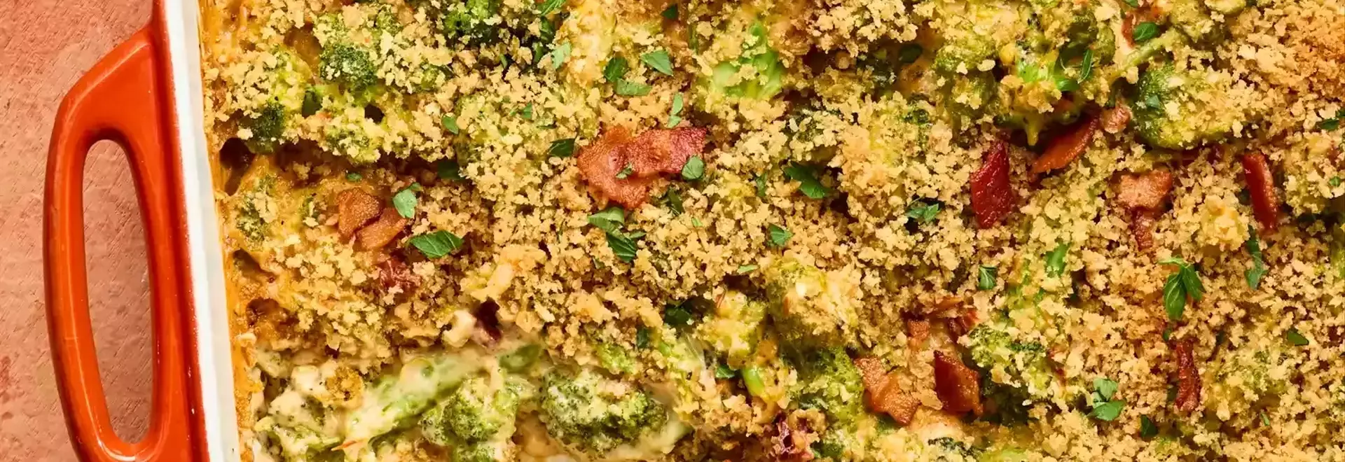 Luxurious Broccoli Bake with Sun-Dried Tomato and Bacon