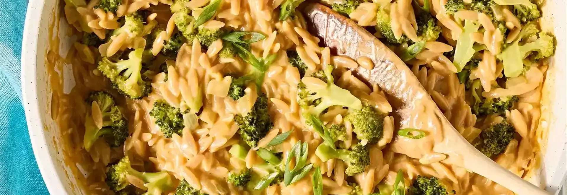 Quick and Healthy Broccoli-Cheddar Orzo