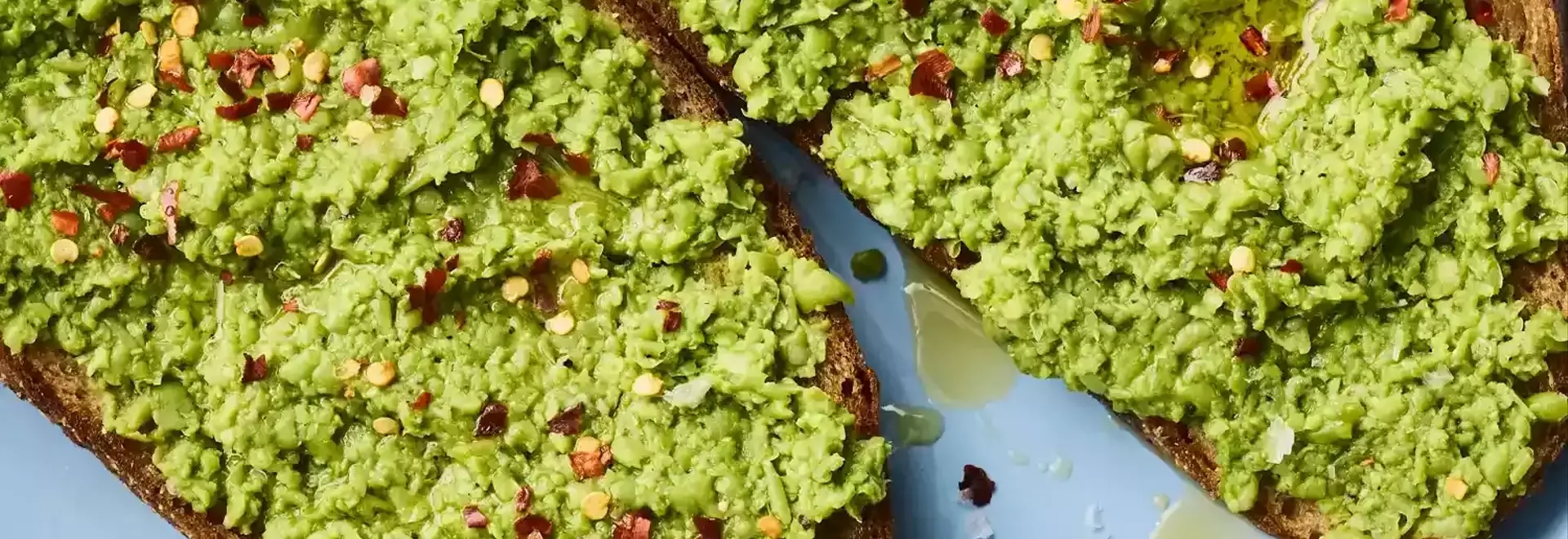 Quick and Healthy Smashed Pea Toast