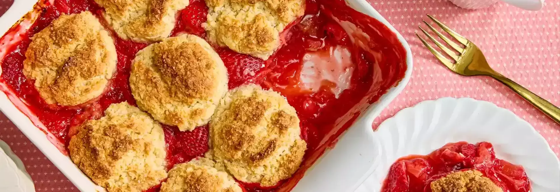 Perfect Strawberry Cobbler with Biscuit Topping