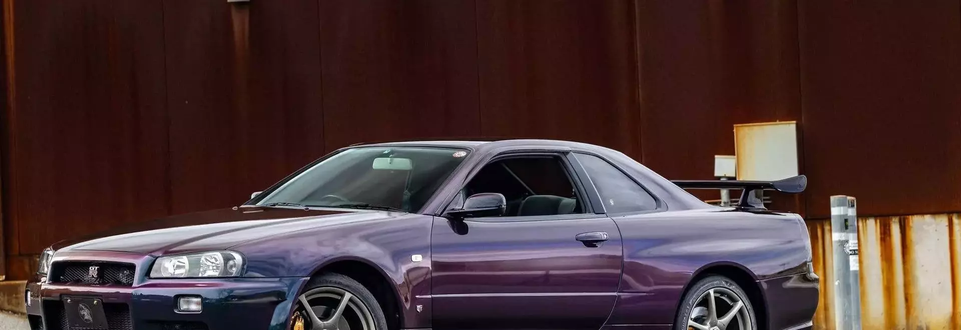 Rare 1999 Nissan Skyline GT-R V-Spec in Midnight Purple with Low Mileage Heads to Auction