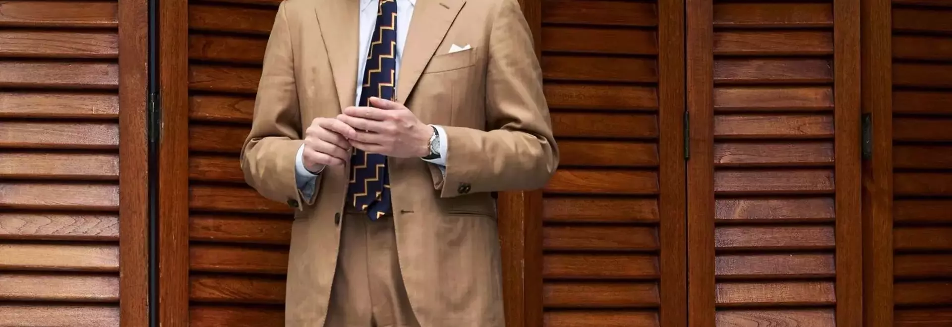 The Enduring Elegance of the Khaki Suit for Summer Weddings