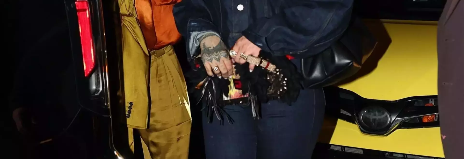Rihanna and A$AP Rocky's Coordinated Knicks-Inspired Style