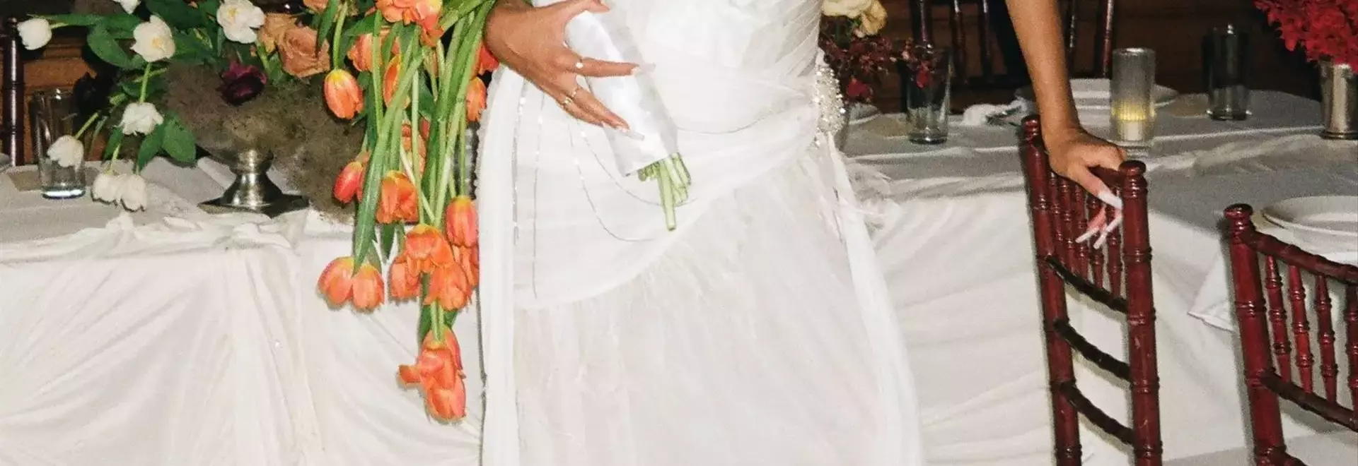 A Bronx Couple's Elegant Wedding Fashion
