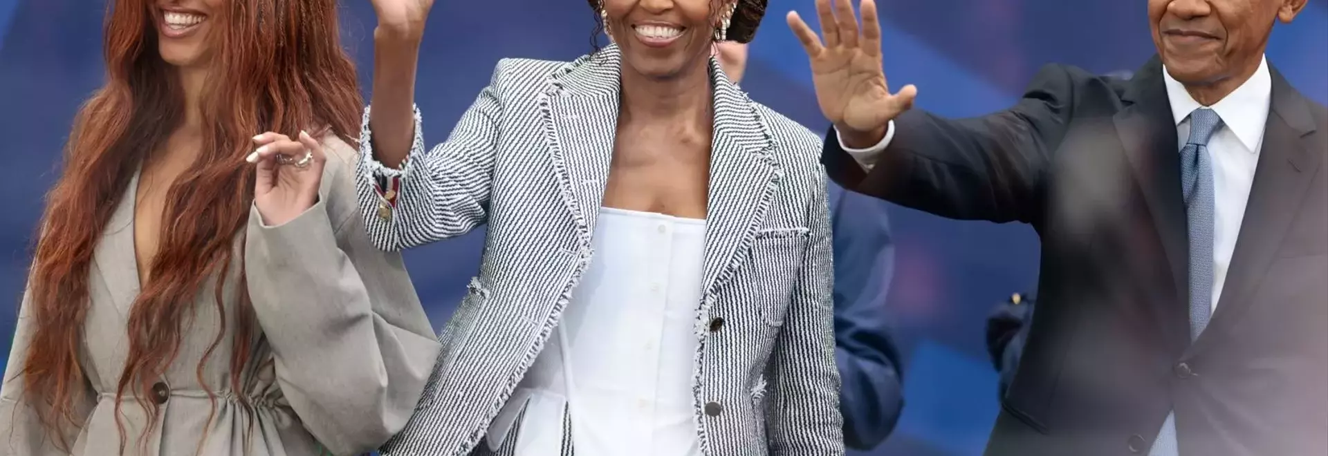 Michelle Obama's Classic Pastel Manicure at Presidential Center Opening
