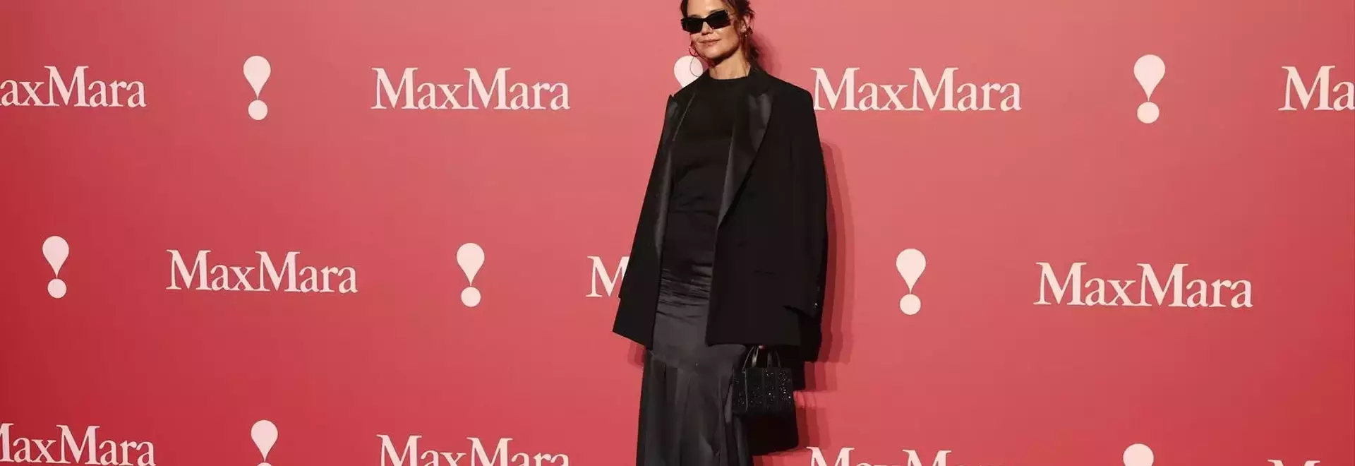 Katie Holmes Embraces 'Summer Goth' Look at Max Mara Show