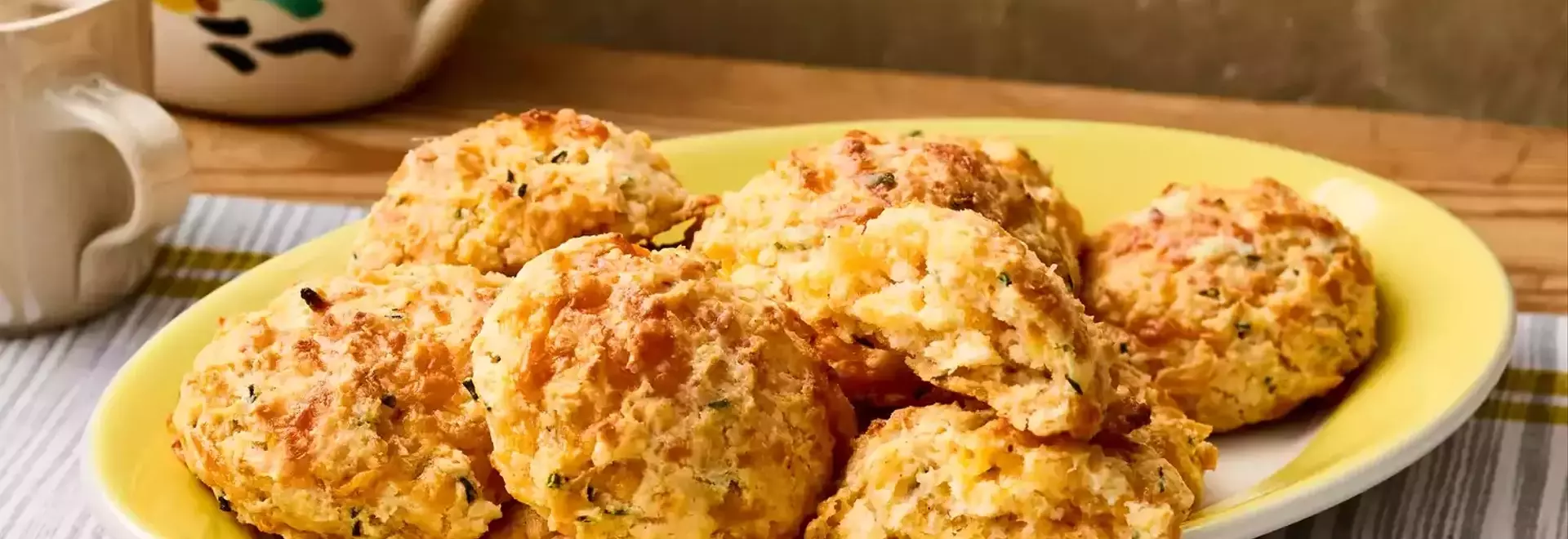Effortless Chive and Cheddar Drop Biscuits