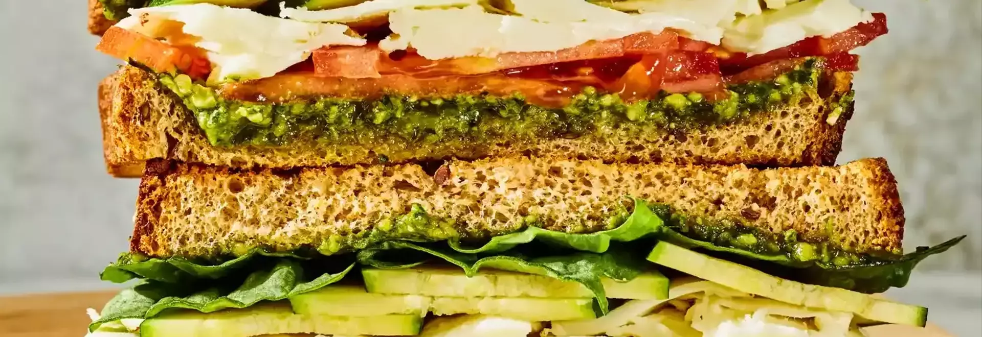 Delicious and Nutritious Vegetable Pesto Sandwich: A Quick Meal Solution