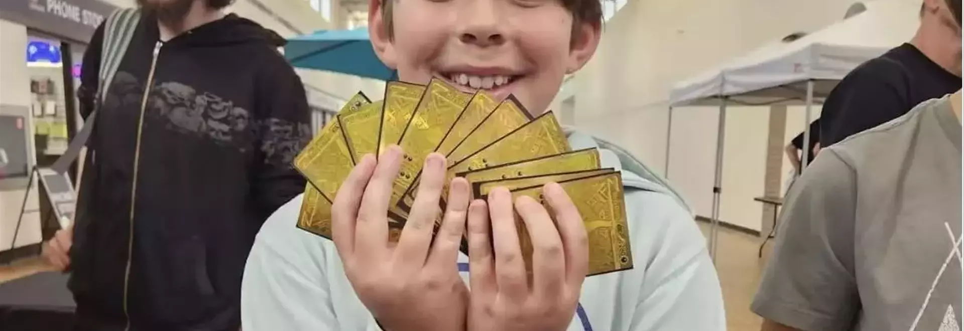Young fan pulls incredibly rare Golden Pokémon card pack