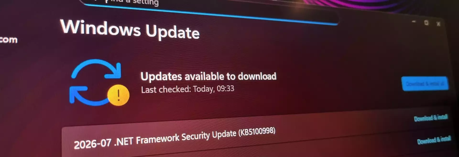 Windows 11 Update Causes Monitor Issues for Users