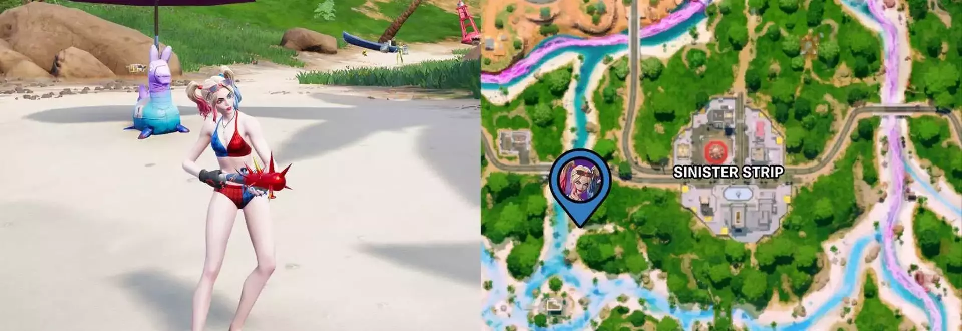 Discovering Harley Quinn in Fortnite Chapter 7 Season 3
