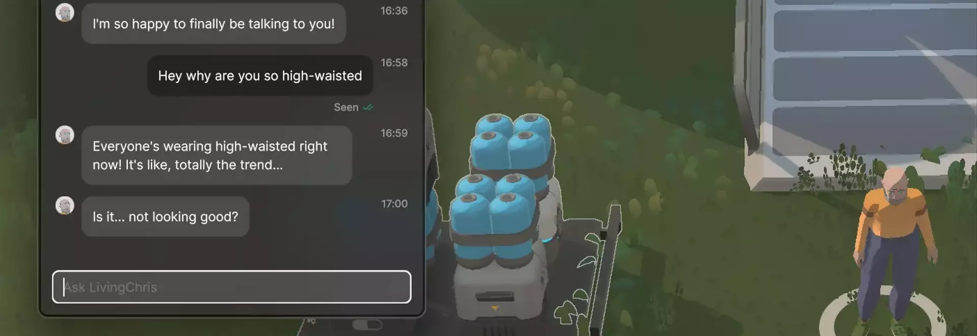 The Pitfalls of AI in MMO Life Sims: 'Seed's' Chatbot Dialogues Break Immersion
