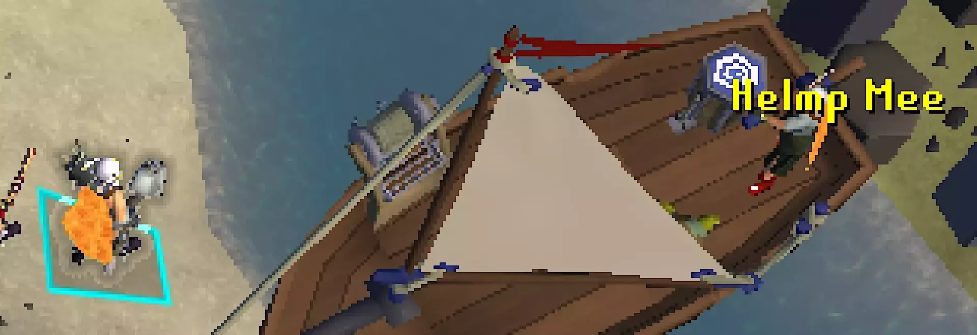 Old School RuneScape Players' Boats Get Stuck in Narrow River