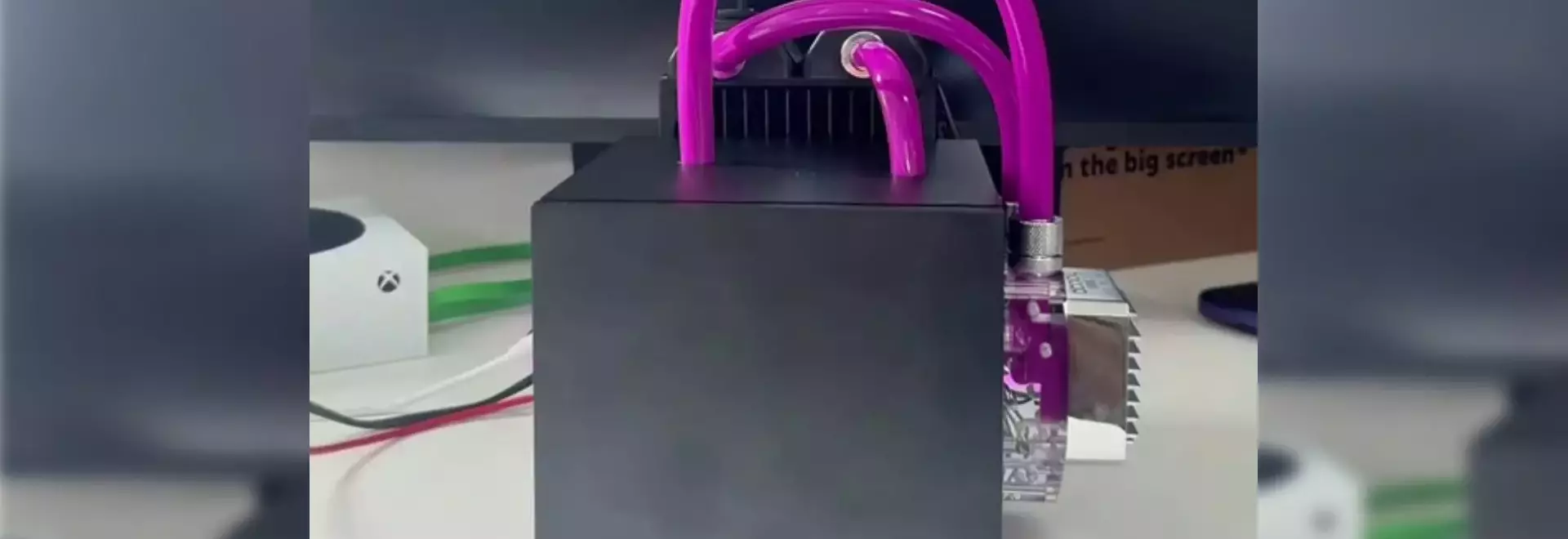 The First Water-Cooled Steam Machine: A Pink Tubing Spectacle