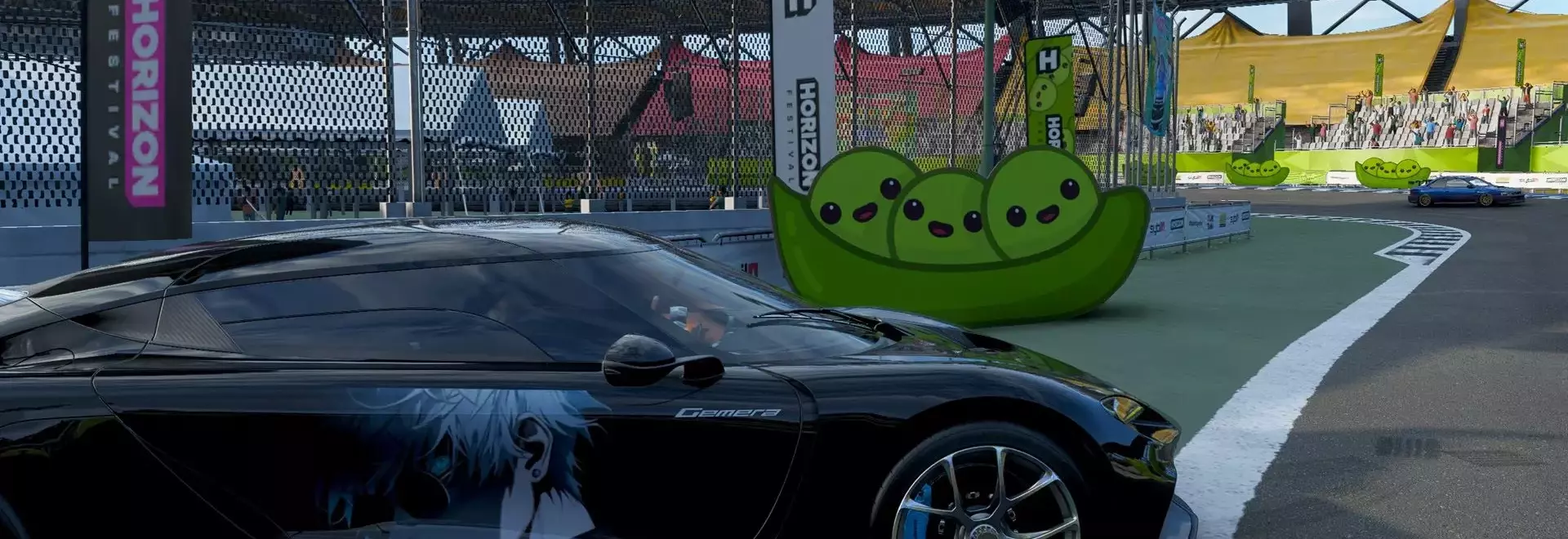 Locating the Minamino Edamame Area for the #PeasInAPod Challenge in Forza Horizon 6