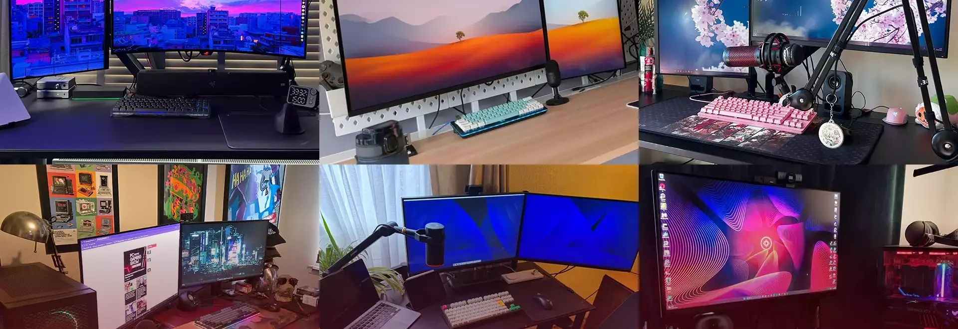 A Glimpse into the Workspaces of PC Gamer: Custom Rigs, Peripherals, and Personal Touches