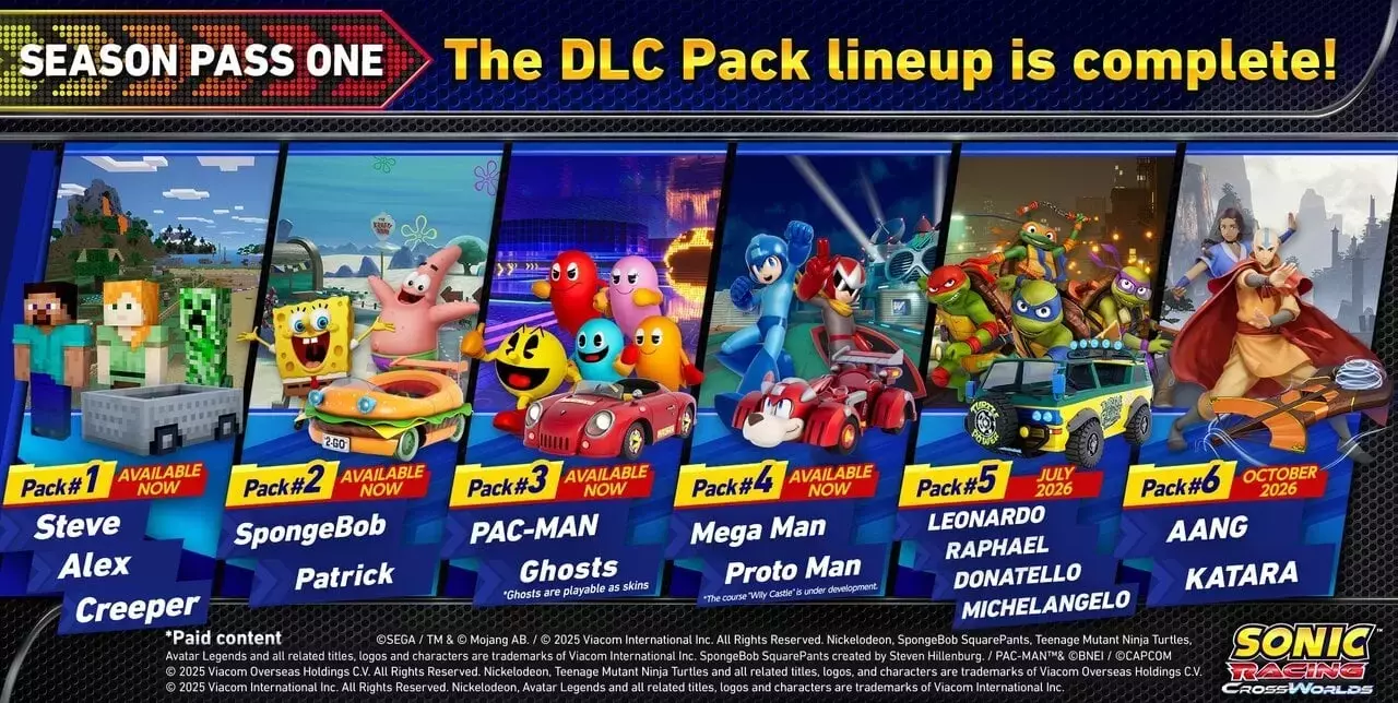 Sonic Racing: CrossWorlds Unveils Final Year One DLC and Teases Year Two Content