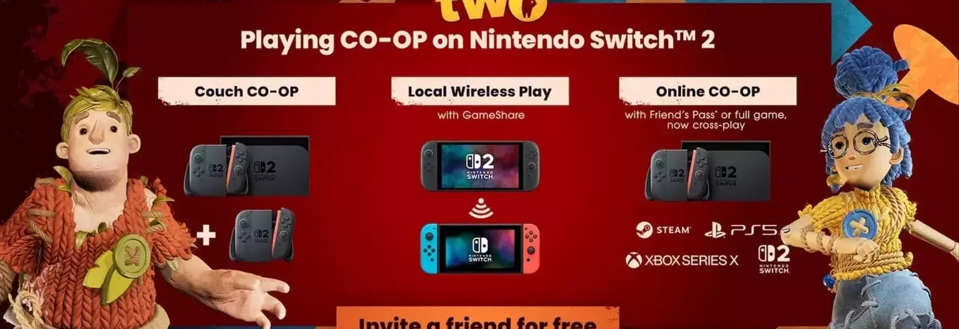 It Takes Two for Switch 2: Enhanced Graphics and Cross-Play Capabilities