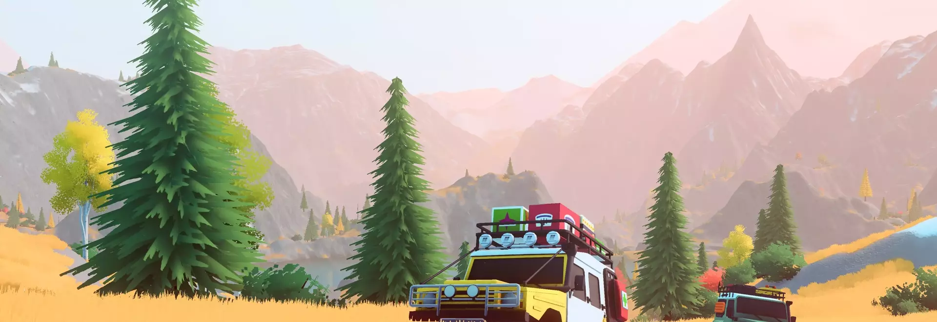 Over The Hill: A Serene Off-Road Driving Experience