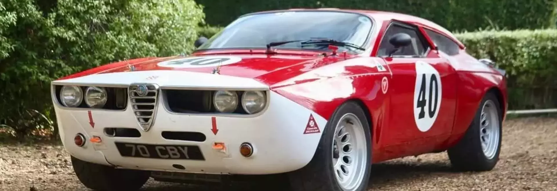 Unique 1967 Alfa Romeo Giulia 'Red Submarine' Race Car Available for Purchase